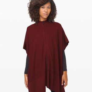 Lululemon Call Me Cozy Wrap
Heathered Deep Rouge Prima Cotton Boho Travel One SZ
